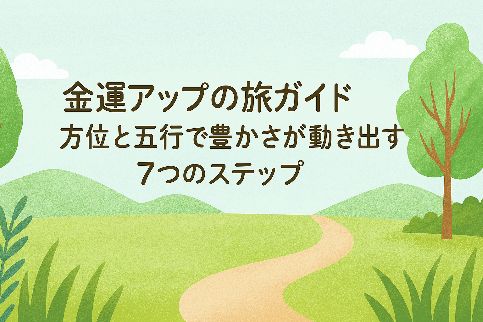 金運アップの旅ガイド：方位と五行で豊かさが動き出す７つのステップ
